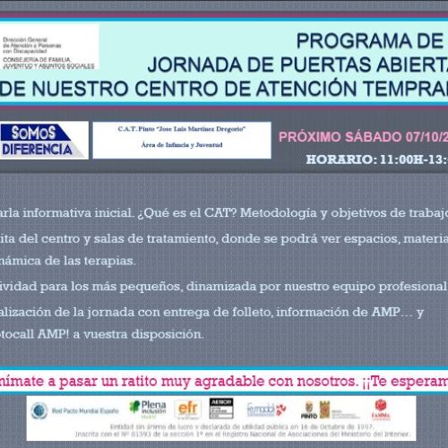 PROGRAMA DE LAS JORNADAS CAT 07 Octubre